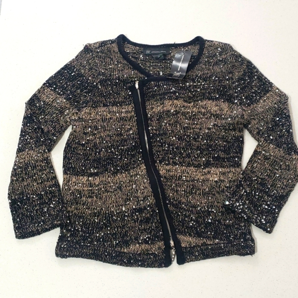 INC International Concepts womens XS multicolor sweater with some dazzle